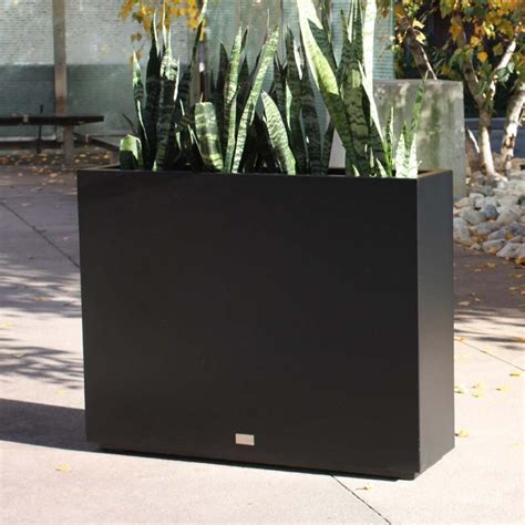 metallic galvanized powder coated steel planter box|extra large galvanized planter box.